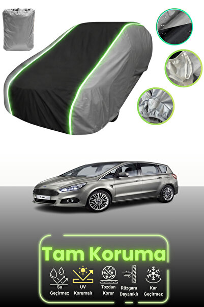 Dokaca Neo غطاء حماية للسيارة باللون الرمادي والأسود والرمادي النيون قماش مجد...