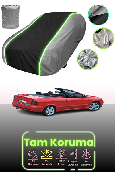 Dokaca Neo غطاء حماية للسيارة باللون الرمادي والأسود والرمادي النيون قماش مجد...