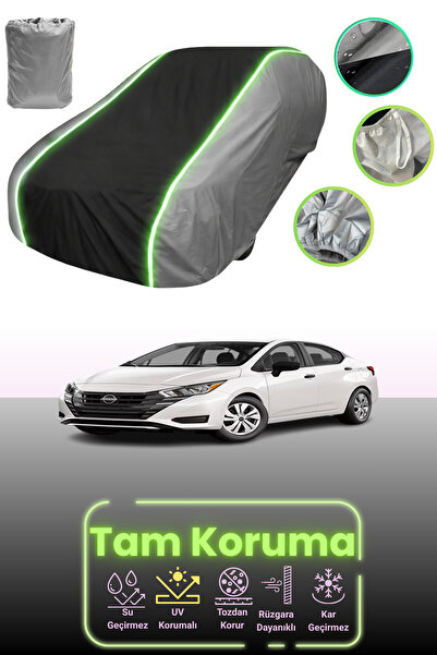 Dokaca Neo غطاء حماية للسيارة باللون الرمادي والأسود والرمادي النيون قماش مجد...