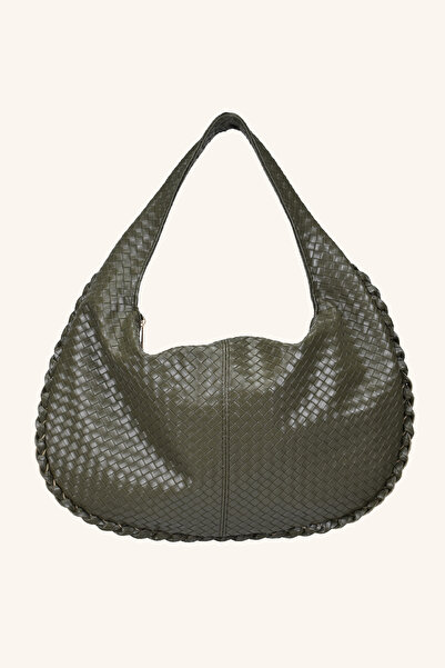 birizmoda Mono Large Size Hand and Shoulder Bag - Green