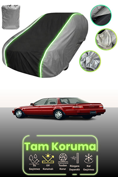 Dokaca Neo غطاء حماية للسيارة باللون الرمادي والأسود والرمادي النيون قماش مجدّل متوافق مع سيارة هوندا فيجور