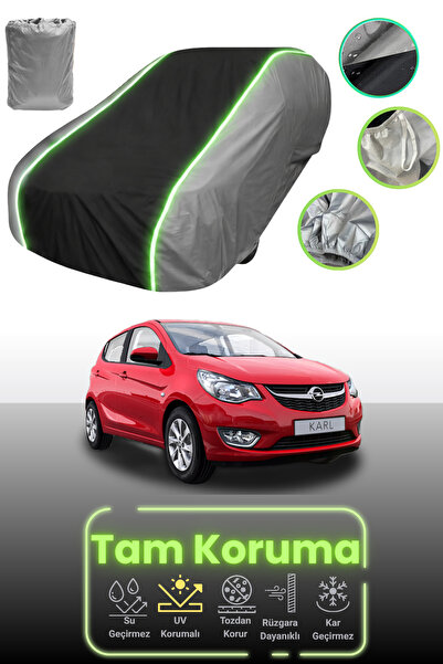 Dokaca Neo غطاء حماية للسيارة باللون الرمادي والأسود والرمادي النيون قماش مجد...