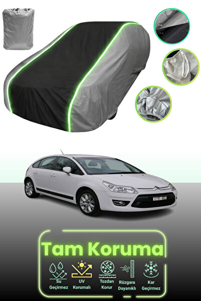 Dokaca Neo غطاء حماية للسيارة باللون الرمادي والأسود والرمادي النيون قماش مجد...