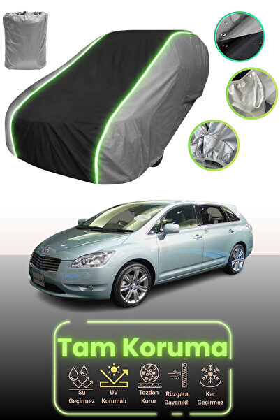 Dokaca Neo غطاء حماية للسيارة باللون الرمادي والأسود والرمادي النيون قماش مجد...