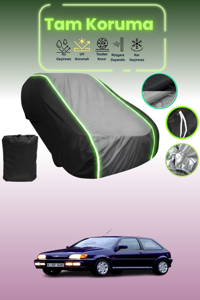 Dokaca Neo غطاء حماية متوافق مع سيارة فورد فييستا قماش مجدّل ذات 3 أبواب من 1...