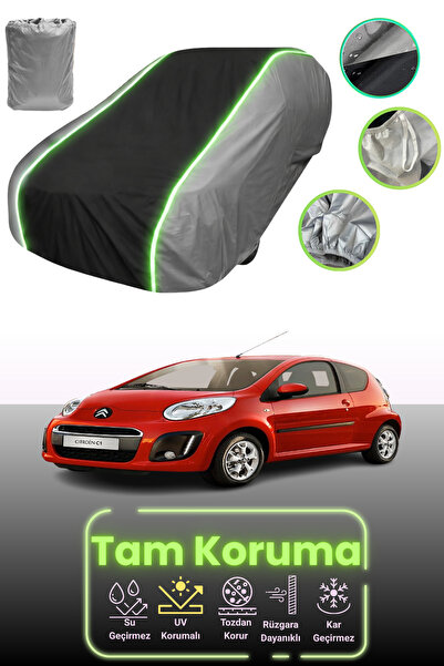 Dokaca Neo غطاء حماية للسيارة باللون الرمادي والأسود والرمادي النيون قماش مجد...