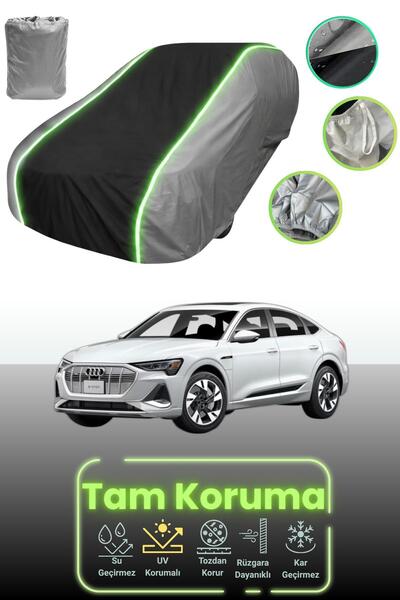 Dokaca Neo غطاء حماية للسيارة باللون الرمادي والأسود والرمادي النيون قماش مجد...