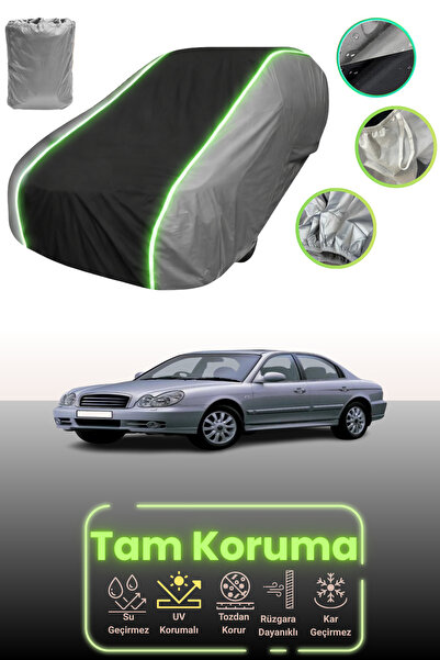 Dokaca Neo غطاء حماية للسيارة باللون الرمادي والأسود والرمادي النيون قماش مجد...