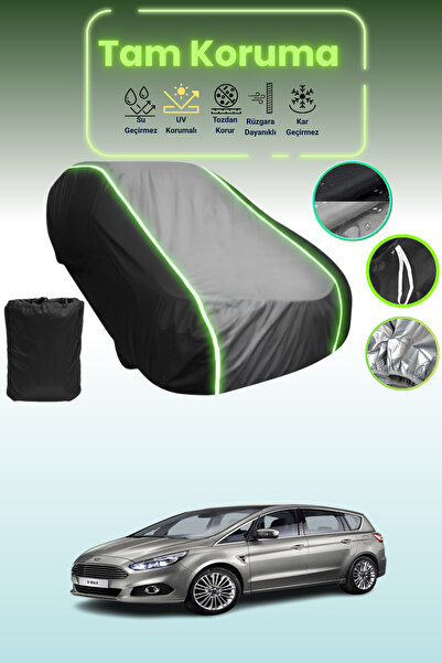 Dokaca Neo غطاء حماية متوافق مع سيارة فورد S-Max 2015 - 2019 باللون الأسود_ال...