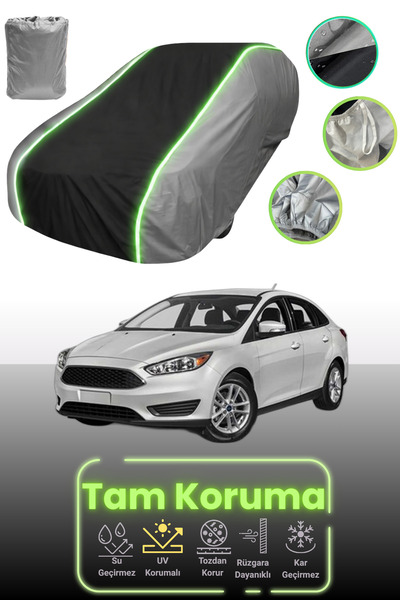 Dokaca Neo غطاء حماية للسيارة باللون الرمادي والأسود والرمادي النيون قماش مجد...