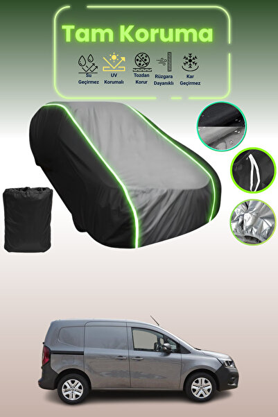 Dokaca Neo غطاء حماية متوافق مع سيارة رينو كانجو قماش مجدّل رابيد باللون الأس...