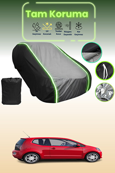 Dokaca Neo أسود_رمادي_أسود نيون قماش مجدّل فولكس فاجن أب! غطاء حماية متوافق م...