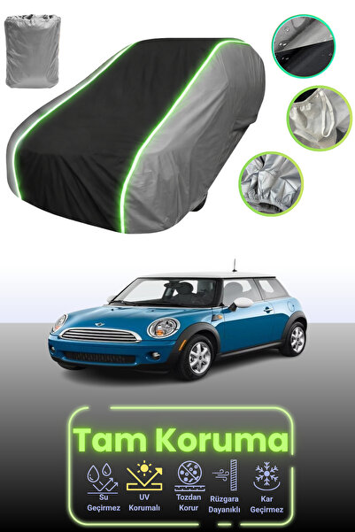 Dokaca Neo غطاء حماية للسيارة باللون الرمادي والأسود والرمادي النيون قماش مجد...