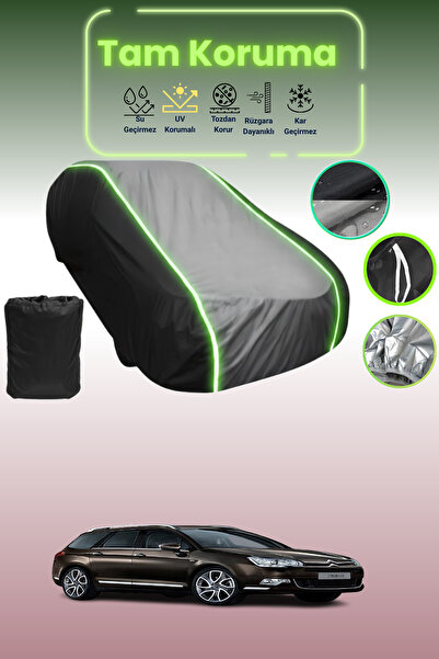 Dokaca Neo غطاء حماية متوافق مع سيارة سيتروين C5 2 Tourer باللون الأسود_الرما...