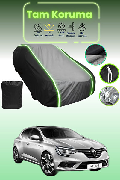 Dokaca Neo غطاء حماية متوافق مع سيارة رينو ميجان هاتشباك قماش مجدّل باللون ال...