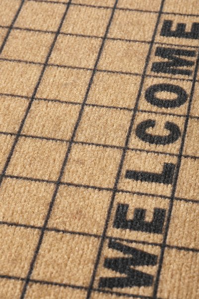VİTALİHOME Charm Black Natural Welcome Doormat Outdoor Door Mat Bristle Front Door Mat 2005