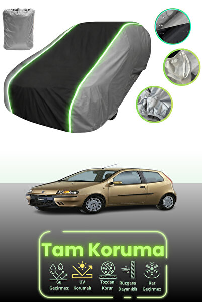 Dokaca Neo غطاء حماية للسيارة باللون الرمادي والأسود والرمادي النيون قماش مجد...