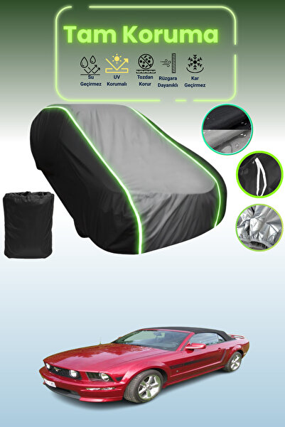 Dokaca Neo غطاء حماية متوافق مع سيارة فورد موستانج كونفيرتيبل V قماش مجدّل با...