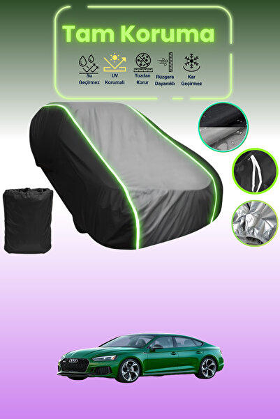 Dokaca Neo غطاء حماية متوافق مع سيارة أودي آر إس 5 سبورتباك 2019 - 2021 باللون الأسود_الرمادي_الأسود النيون