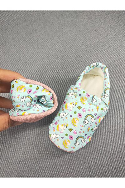 LOOVE BEBE BEBEK KIZ ERKEK DESENLİLASTİKLİ ERGONOMİK EV KREŞ PATİK PANDUF AYA...