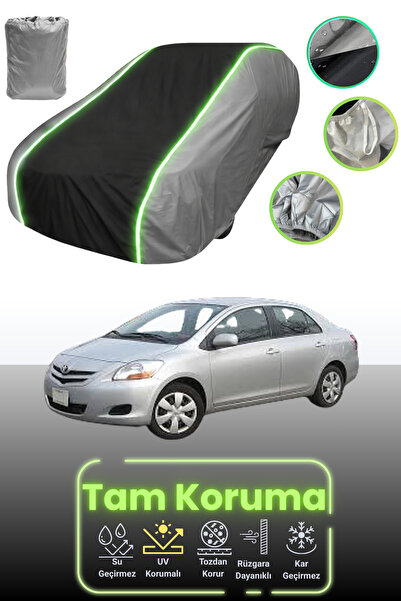 Dokaca Neo غطاء حماية للسيارة متوافق مع تويوتا بيلتا قماش مجدّل باللون الرماد...