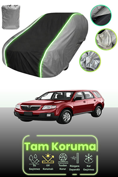 Dokaca Neo غطاء حماية للسيارة باللون الرمادي والأسود والرمادي النيون قماش مجد...