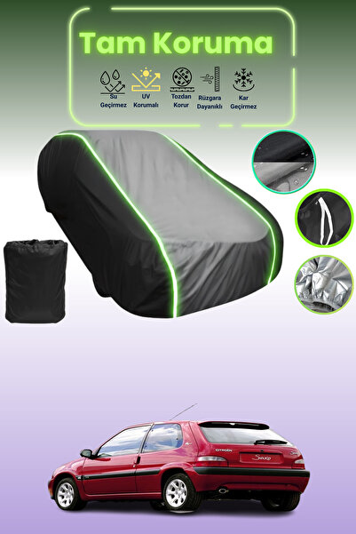 Dokaca Neo غطاء حماية متوافق مع سيارة سيتروين ساكسو قماش مجدّل ذات الثلاثة أب...