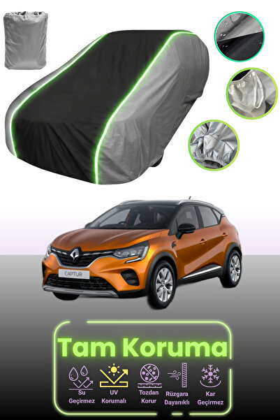 Dokaca Neo غطاء حماية للسيارة باللون الرمادي والأسود والرمادي النيون قماش مجد...