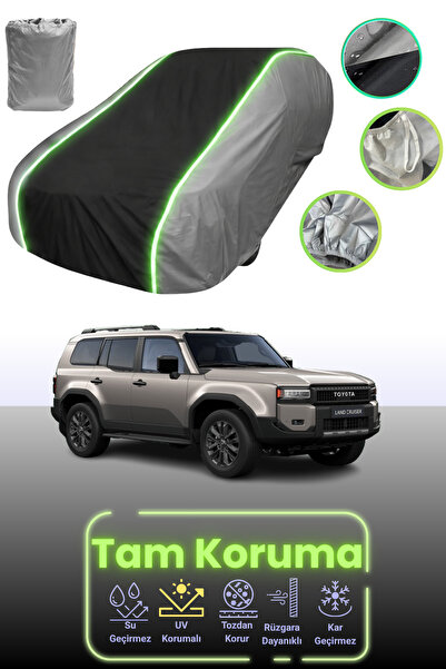 Dokaca Neo غطاء حماية للسيارة باللون الرمادي والأسود والرمادي النيون قماش مجد...