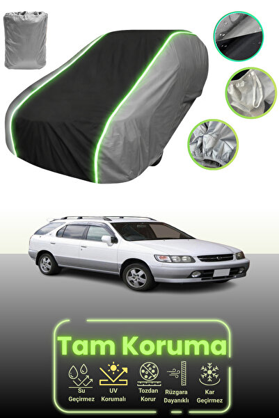 Dokaca Neo غطاء حماية للسيارة باللون الرمادي والأسود والرمادي النيون قماش مجد...