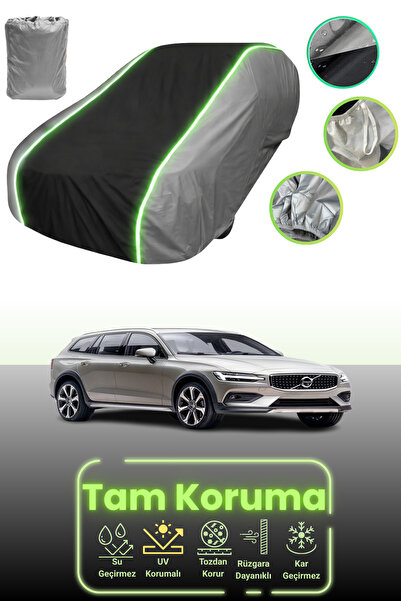 Dokaca Neo غطاء حماية للسيارة باللون الرمادي والأسود والرمادي النيون قماش مجد...