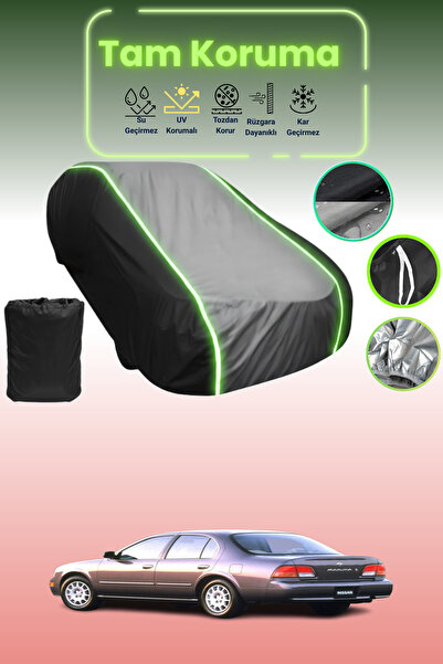 Dokaca Neo غطاء حماية متوافق مع سيارة نيسان ماكسيما قماش مجدّل باللون الأسود_...