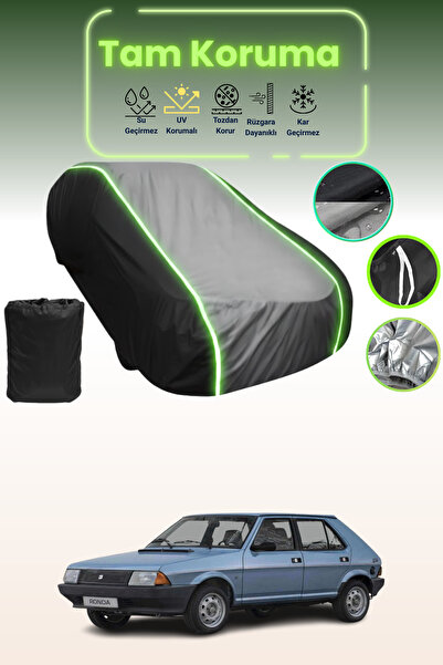 Dokaca Neo غطاء حماية متوافق مع سيارة روندا ذو قماش مجدّل مقاعد باللون الأسود...