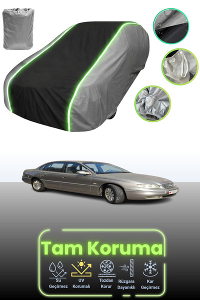 Dokaca Neo غطاء حماية للسيارة باللون الرمادي والأسود والرمادي النيون قماش مجد...