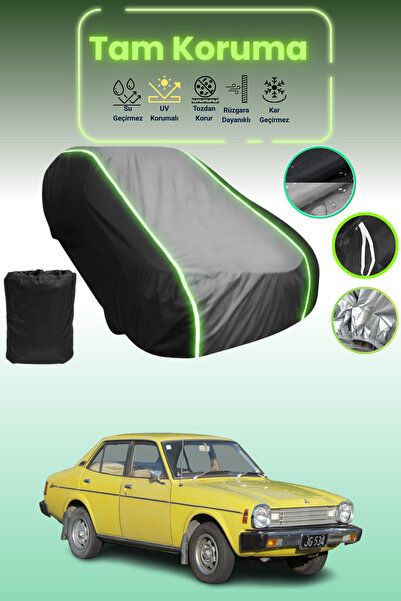 Dokaca Neo غطاء حماية متوافق مع سيارة ميتسوبيشي لانسر قماش مجدّل باللون الأسود_الرمادي_الأسود النيون