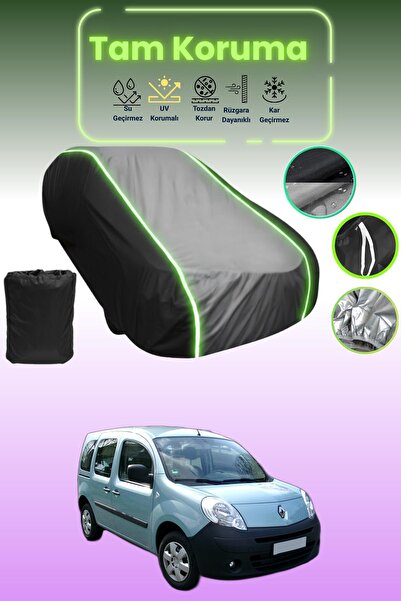 Dokaca Neo غطاء حماية متوافق مع سيارة رينو كانجو قماش مجدّل باللون الأسود_الر...