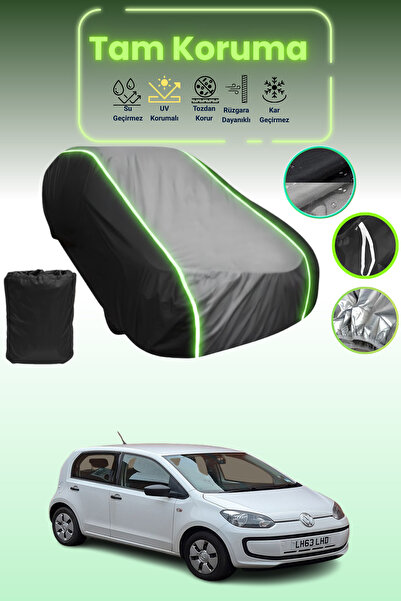 Dokaca Neo أسود_رمادي_أسود نيون قماش مجدّل فولكس فاجن إي-يوبي! غطاء حماية متو...