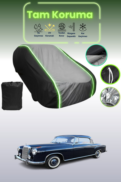 Dokaca Neo غطاء حماية متوافق مع سيارة مرسيدس-بنز W180 2 كوبيه باللون الأسود_ا...