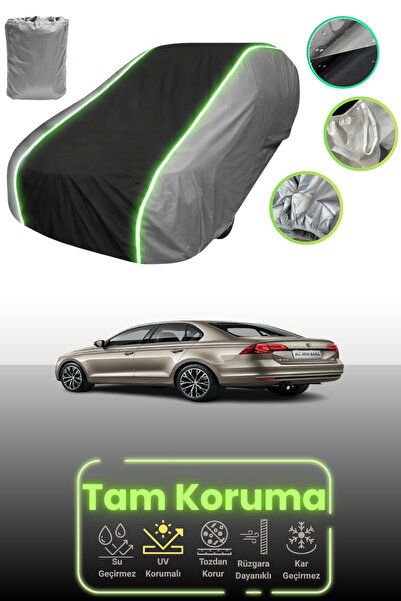 Dokaca Neo غطاء حماية للسيارة باللون الرمادي والأسود والرمادي النيون قماش مجد...