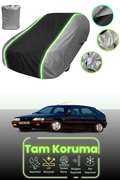 Dokaca Neo غطاء حماية للسيارة باللون الرمادي والأسود والرمادي النيون قماش مجد...