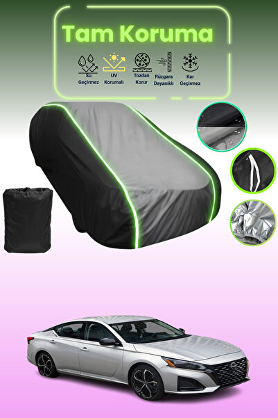 Dokaca Neo غطاء حماية متوافق مع سيارة نيسان ألتيما قماش مجدّل باللون الأسود_ا...