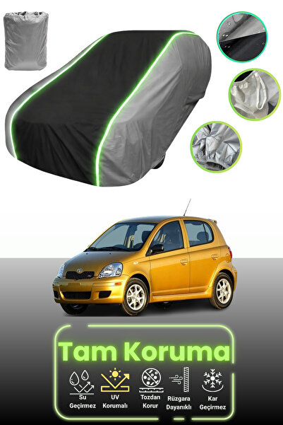 Dokaca Neo غطاء حماية للسيارة باللون الرمادي والأسود والرمادي النيون قماش مجد...