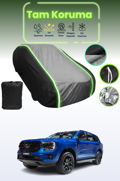 Dokaca Neo غطاء حماية متوافق مع سيارة فورد إيفرست قماش مجدّل باللون الأسود_ال...