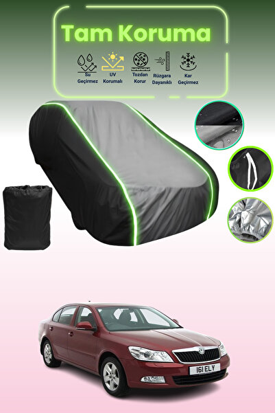 Dokaca Neo غطاء حماية متوافق مع سيارة سكودا أوكتافيا قماش مجدّل باللون الأسود...