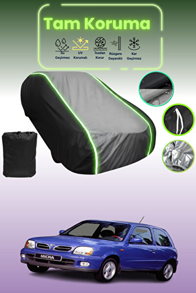 Dokaca Neo غطاء حماية متوافق مع سيارة نيسان ميكرا قماش مجدّل ذات 3 أبواب من 2...