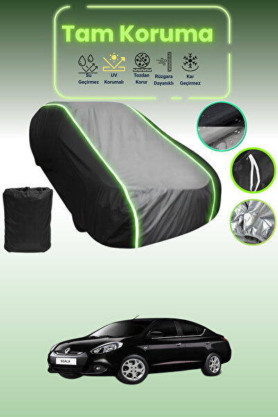 Dokaca Neo غطاء حماية متوافق مع سيارة رينو سكالا 2012 - 2021 باللون الأسود_ال...