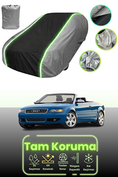 Dokaca Neo غطاء حماية للسيارة باللون الرمادي والأسود والرمادي النيون قماش مجد...