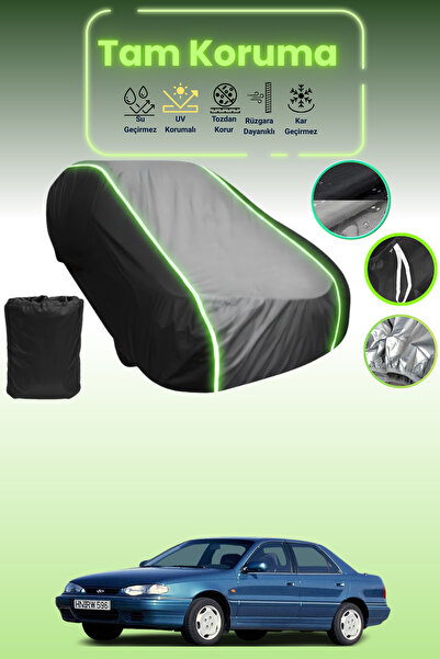 Dokaca Neo غطاء حماية متوافق مع سيارة هيونداي لانترا 1993 - 1995، لون أسود_رم...