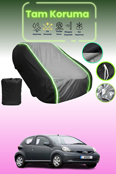 Dokaca Neo غطاء حماية متوافق مع سيارة تويوتا أيجو قماش مجدّل ذات 3 أبواب من 2...