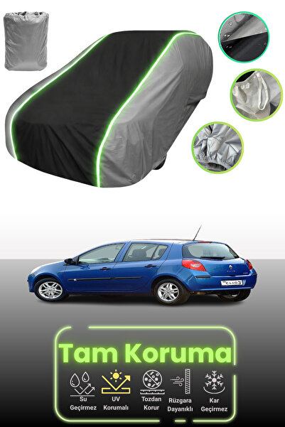 Dokaca Neo غطاء حماية للسيارة باللون الرمادي والأسود والرمادي النيون قماش مجد...